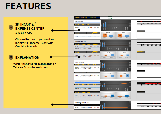 BUSINESS BUDGET PLANNER EXCEL TEMPLATE - INCOME/EXPENSE TRACKER